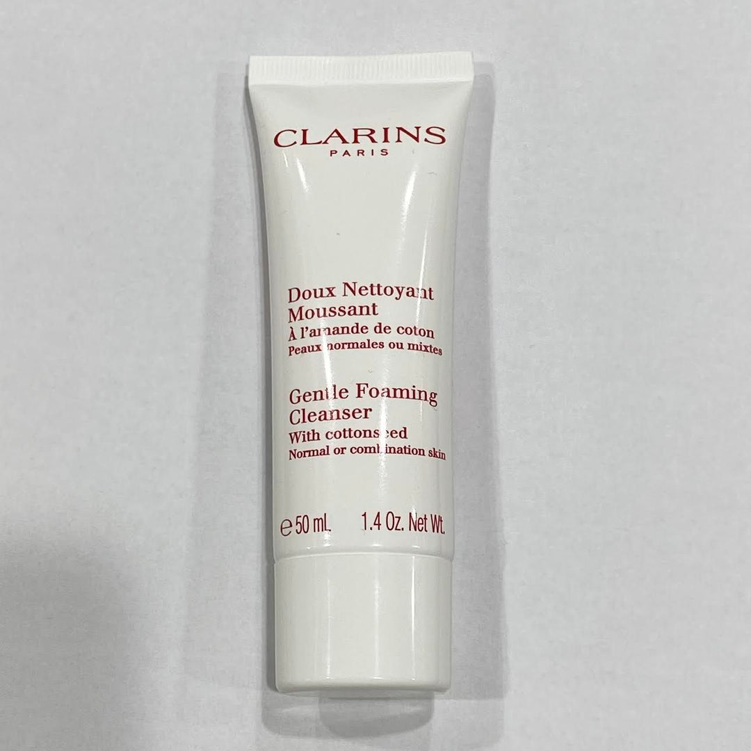 50 PIECE LOT - CLARINS GENTLE FOAMING CLEANSER WITH COTTONSEED TRAVEL SIZE 1.4 OZ
