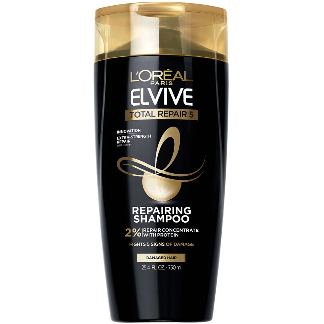 48 PIECE LOT - LOREAL ELVIVE TOTAL REPAIR 5 REPAIRING SHAMPOO 25.4 OZ