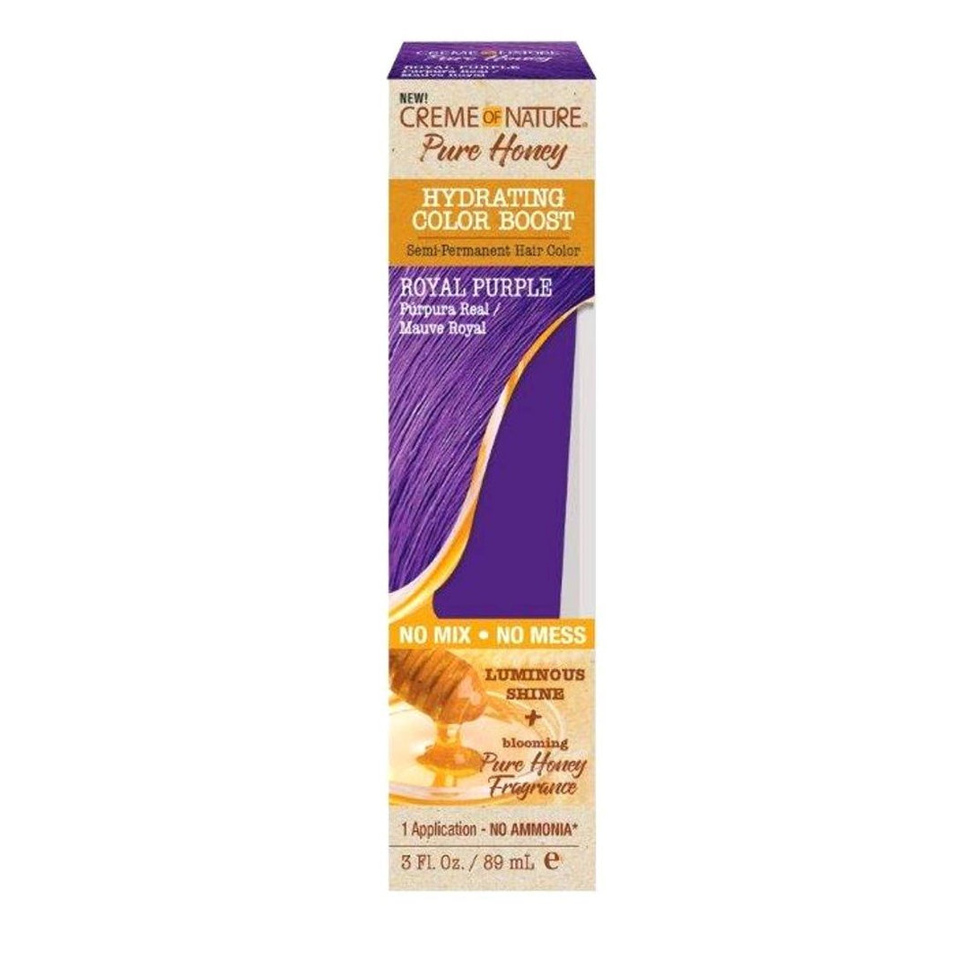 48 PIECE LOT - CREME OF NATURE PURE HONEY HYDRATING COLOR BOOST 3 OZ - ROYAL PURPLE