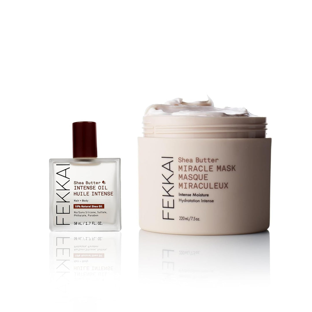 48 PIECE LOT - FEKKAI SHEA BUTTER INTENSE MASK 7.5 OZ & SHEA BUTTER INTENSE OIL 1.7 OZ BUNDLE SET