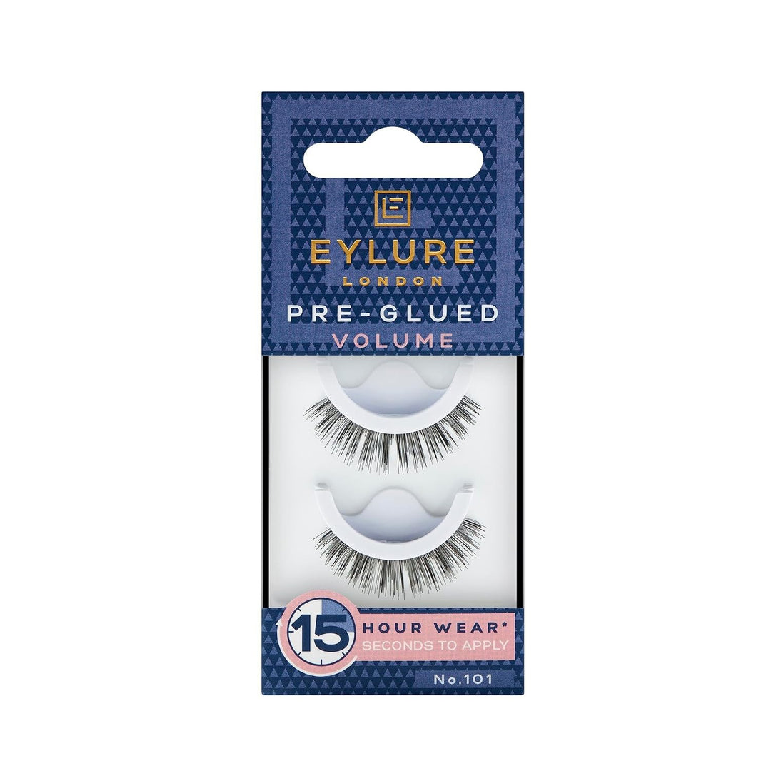 72 PIECE LOT - EYLURE PRE-GLUED VOLUME FALSE EYELASHES - NO. 101
