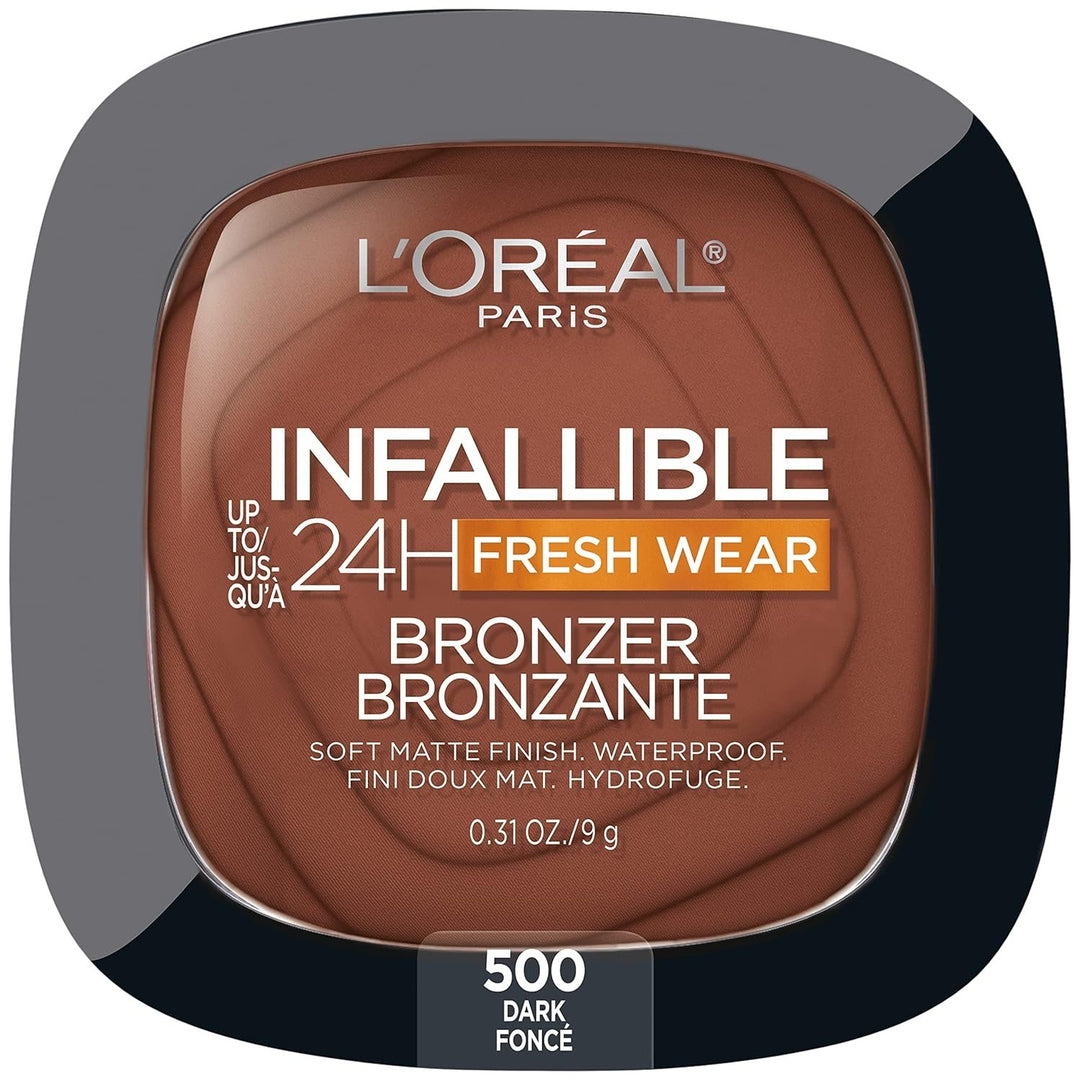 72 PIECE LOT - LOREAL INFALLIBLE 24H FRESH WEAR BRONZER BRONZER 0.31 OZ - DARK 500