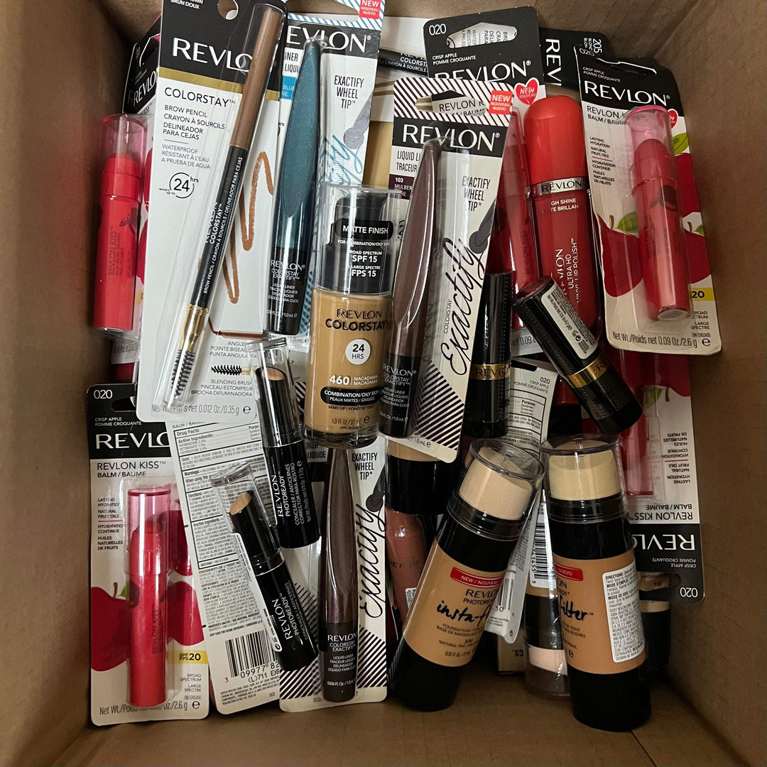 100 PIECE LOT - ASSORTED REVLON COSMETICS LOT