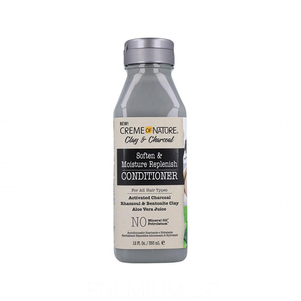 48 PIECE LOT - CREME OF NATURE CLAY & CHARCOAL SOFTEN & MOISTURE REPLENISH CONDITIONER 12 OZ