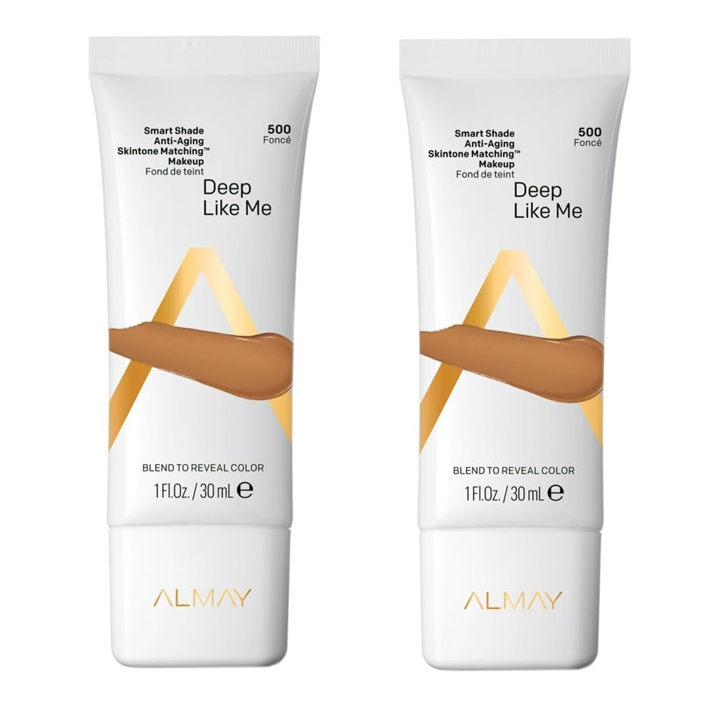 48 PIECE LOT - ALMAY SMART SHADE ANTI-AGING SKINTONE MATCHING MAKEUP 1 OZ (PACK OF 2) - DEEP LIKE ME 500
