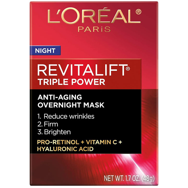 48 PIECE LOT - LOREAL REVITALIFT TRIPLE POWER INTENSIVE ANTI-AGING OVERNIGHT MASK 1.7 OZ