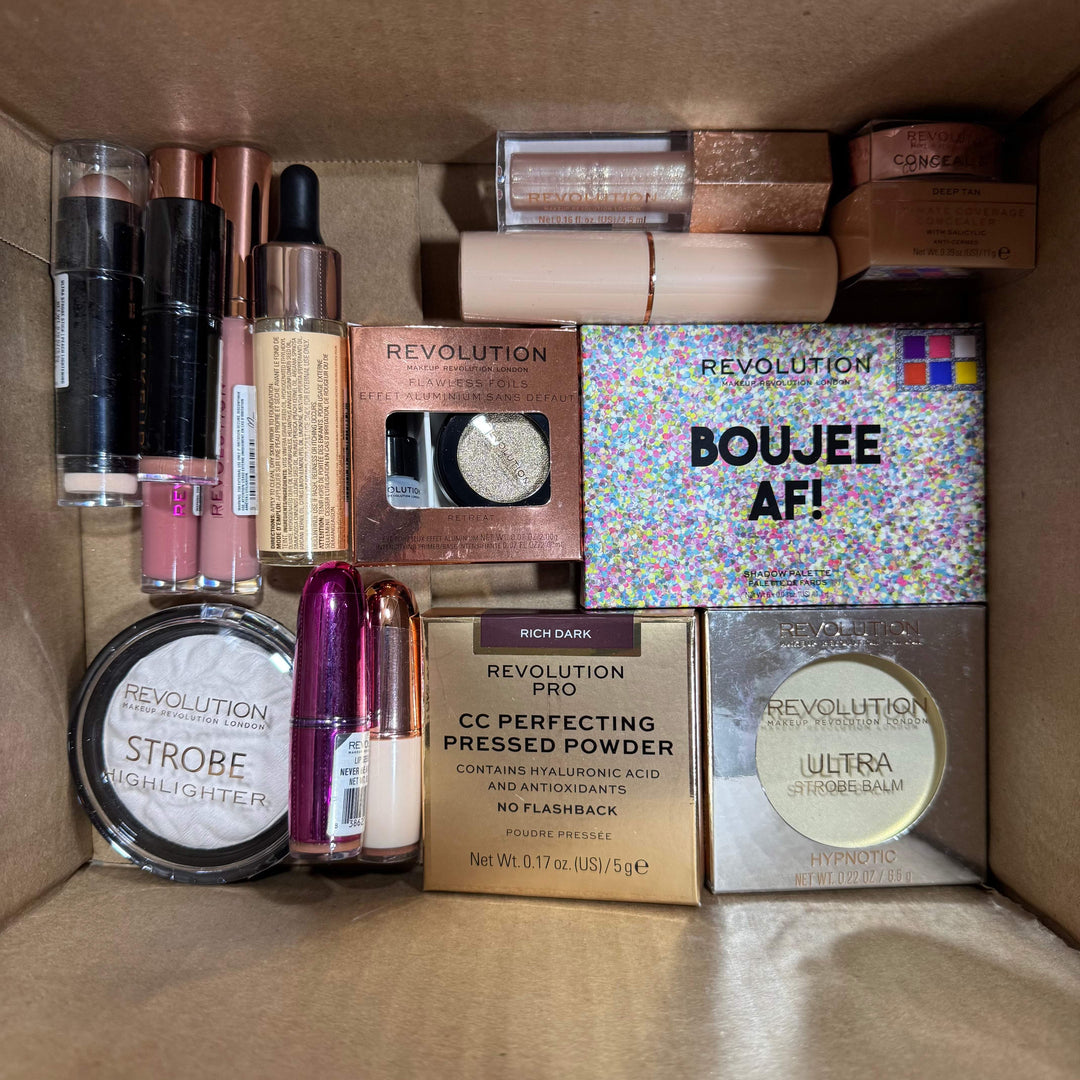 100 PIECE LOT - MAKEUP REVOLUTION COSMETICS ASSORTED LOT